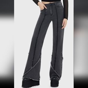 Killstar Charcoal Flare Jeans